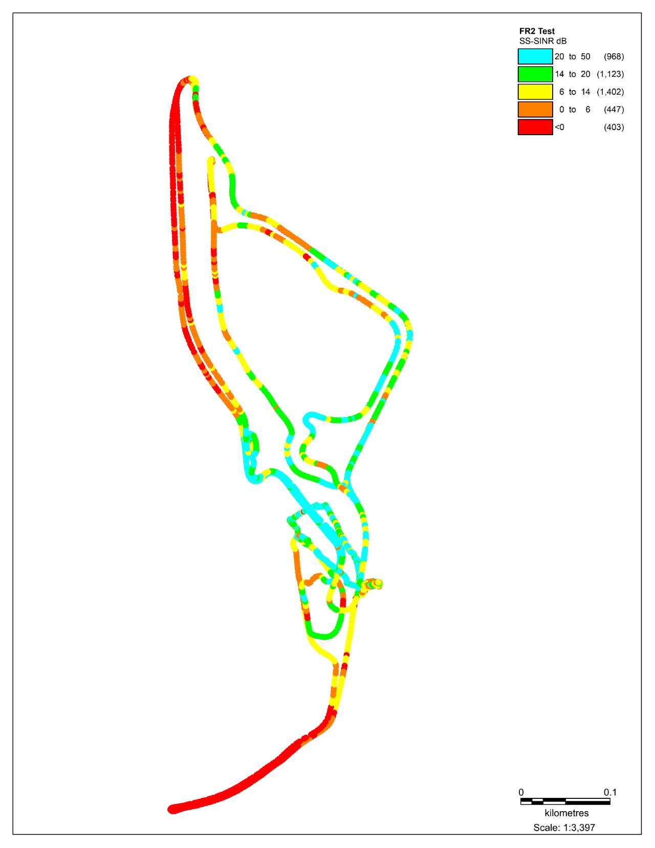 5G NR FR2 SS-SINR measurement results